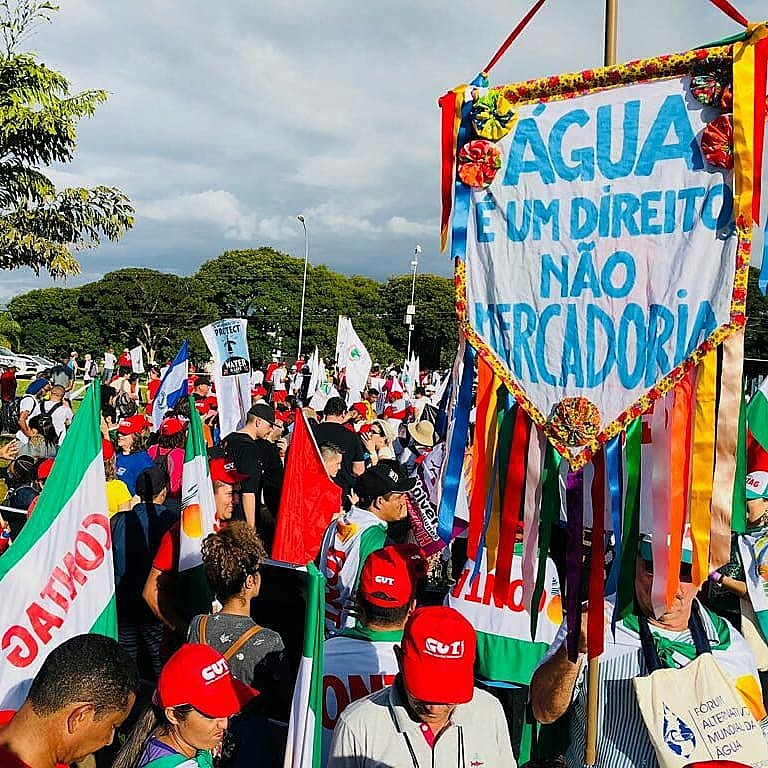 Movimentos sociais denunciaram a postura entreguista do governo Temer durante o Fórum Alternativo Mundial da Água, em março deste ano