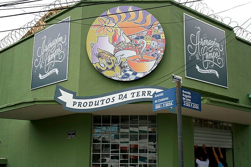 Fachada da loja Armazém do Campo, em Belo Horizonte