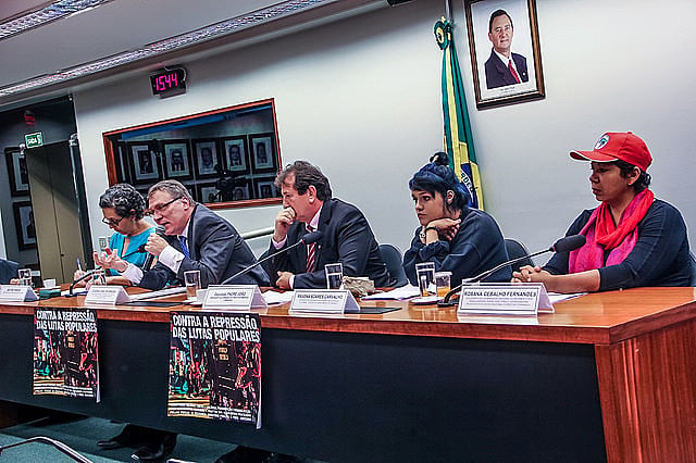 Participaron de la audiencia representantes del MST y del movimiento de estudiantes secundarios