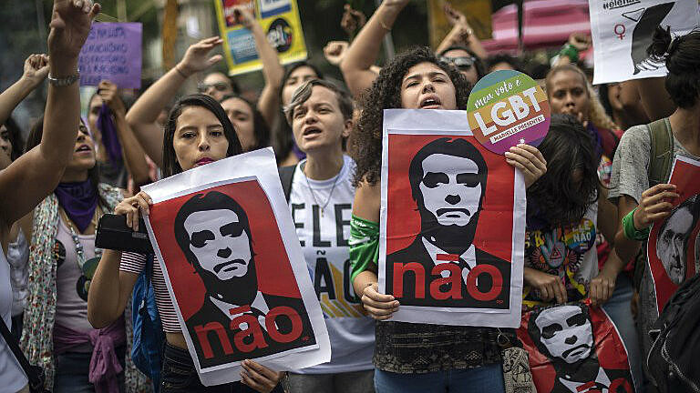 Manifestação contra Jair Bolsonaro no Rio de Janeiro (RJ)