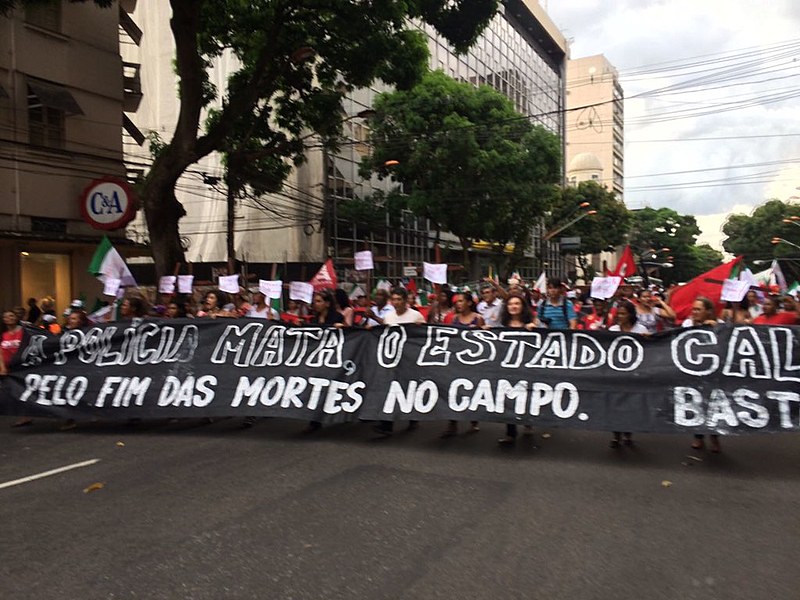Ato na tarde desta segunda (19) nas ruas de Belém (PA) clama por justiça no caso do massacre de Pau D'Arco