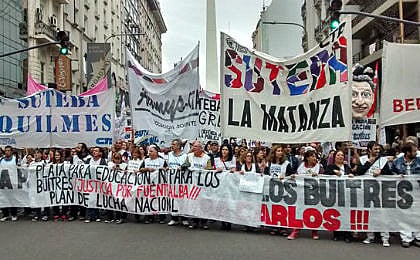 Protesto dos docentes