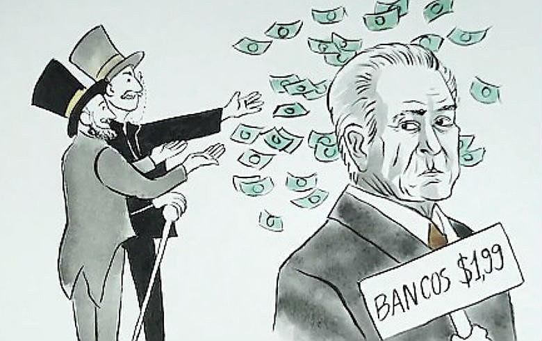 Em retribuição ao apoio dado pelos banqueiros ao golpe do impeachment, Temer quer acabar com os bancos públicos