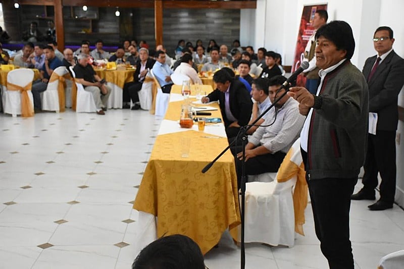 Según Morales, comités con sede en La Paz, Cochabamba y Santa Cruz organizan el golpe