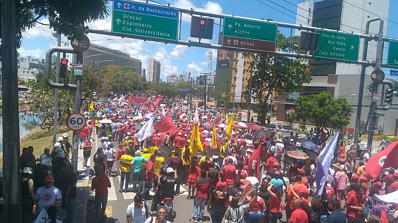 Mobilização contra a Reforma Trabalhista em Recife (PE)