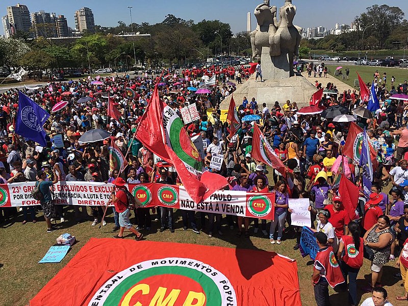 Ato em São Paulo se encerrou no Monumento das Bandeiras, próximo ao Parque do Ibirapuera