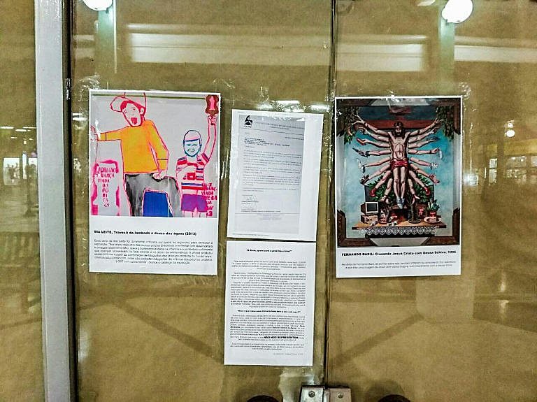 Estudantes da Unimep Piracicaba expõem obras censuradas pelo Santander Cultural, após boicote do Movimento Brasil Livre (MBL)