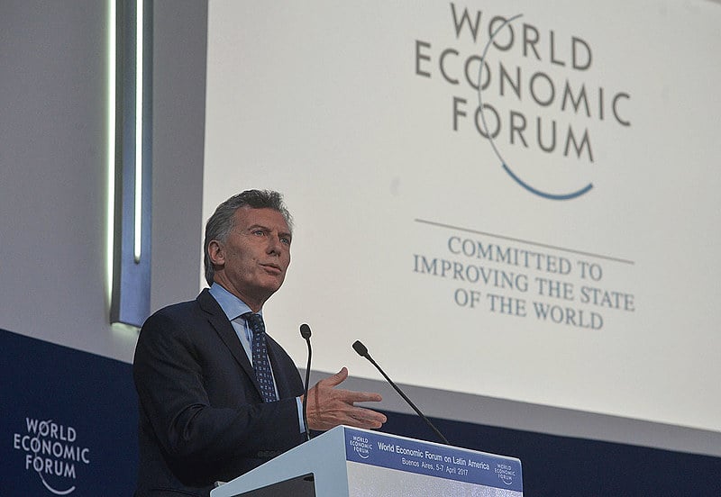 Presidente Maurício Macri participa do Fórum Econômico Mundial, em abril