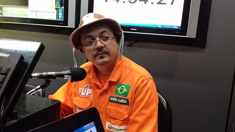 Rogério Almeida, coordenador geral do Sindicato dos Trabalhadores da Industria do Petróleo de Pernambuco e Paraíba (SINDPETRO PE/PB)