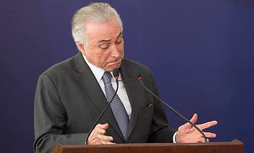Temer é rejeitado por 70% da população