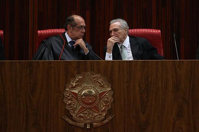 Mendes, como integrante do TSE, é um dos responsáveis por julgamento de eleitoral de Temer