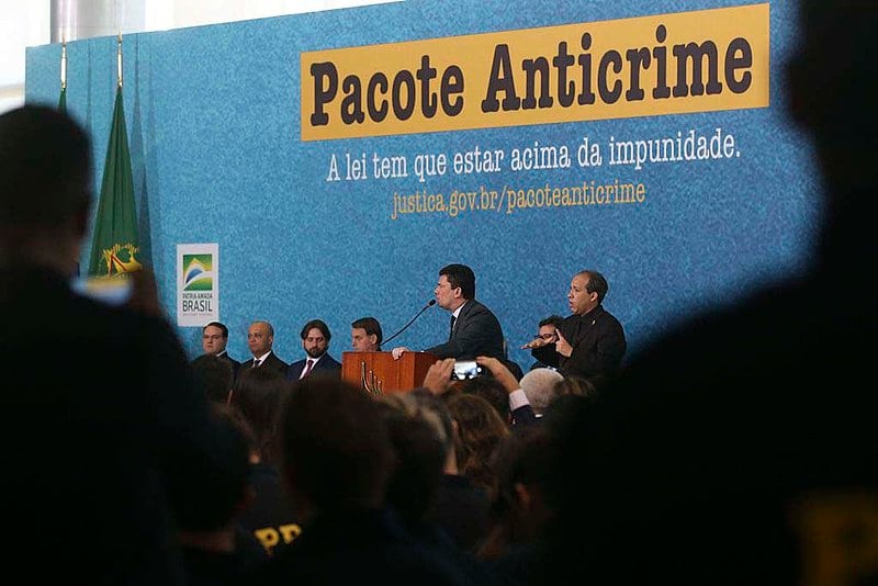 Lançamento de campanha oficial do governo sobre Pacote Anticrime em Brasília (DF)
