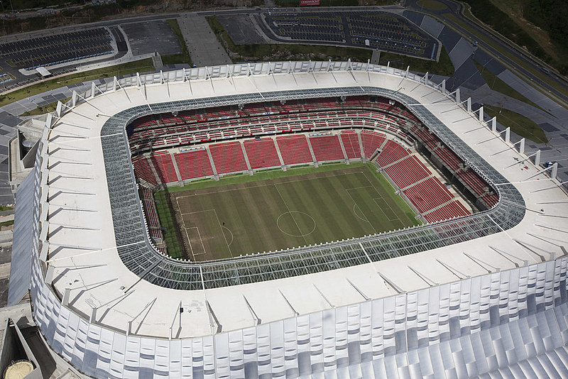 A Arena se localiza na região metropolitana do Recife