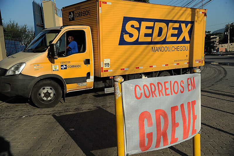 Um dos motes da greve é a ameaça de privatização dos Correios, que está no pacote de empresas que podem ser vendidas pelo governo Bolsonaro