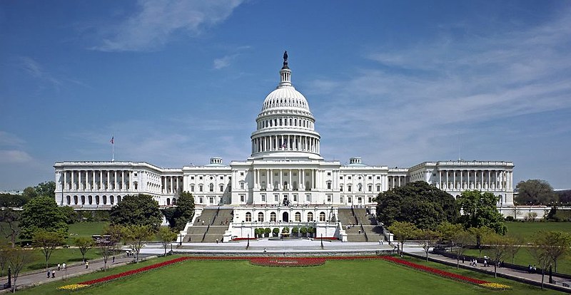 Capitólio, em Washington, é o centro legislativo do governo dos Estados Unidos