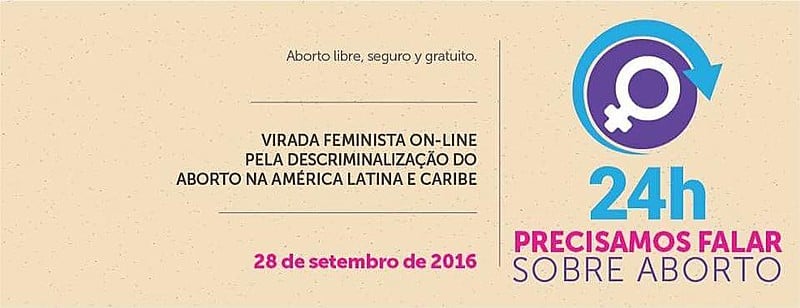 Convocação da Virada Feminista Online, que será realizada nesta quarta-feira (28)