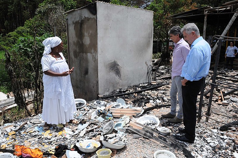 Em 2015, terreiro de candomblé Axé Oyá Bagan, localizado em Brasília (DF), foi atacado e incendiado