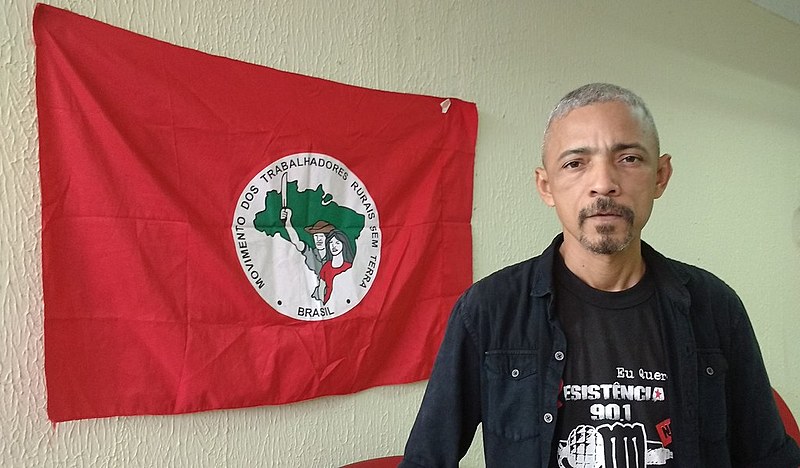 Ulisses Manaças, dirigente nacional do MST no Pará, acompanha as investigações da morte de dez sem-terra ocorridas em Pau D'Arco em maio