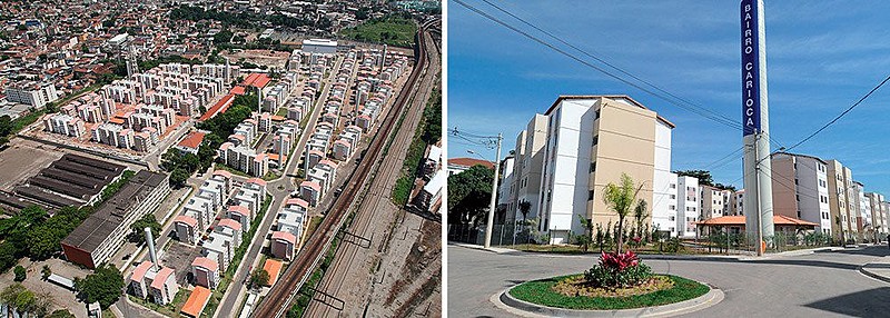 O condomínio Bairro Carioca tem onze prédios e já foi considerado modelo dos programas habitacionais no Rio de Janeiro 