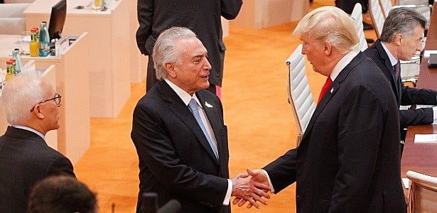 Golpista Michel Temer se reunirá com o tresloucado Donald Trump em Nova York