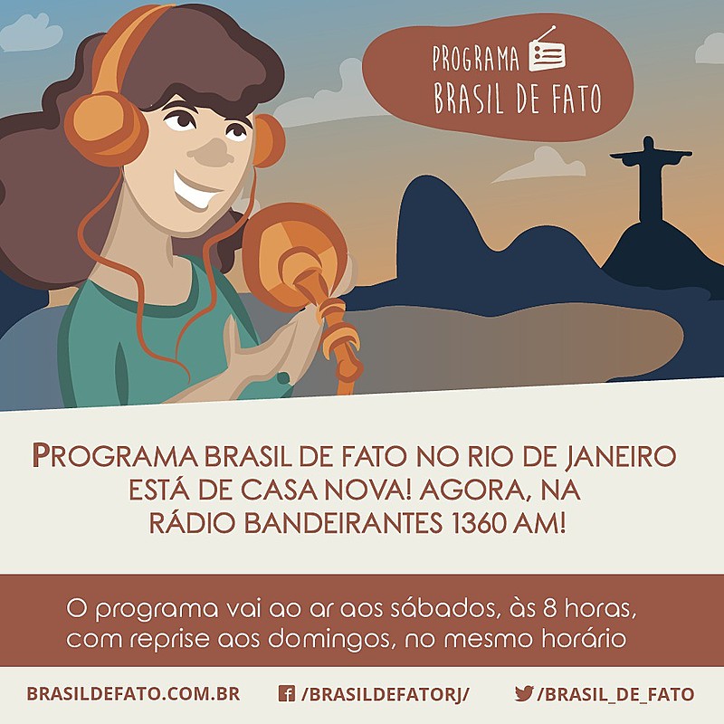 Programa vai ao ar todos os sábados, às 8 horas, com reprise aos domingos, no mesmo horário, na Rádio Bandeirantes 1360 AM
