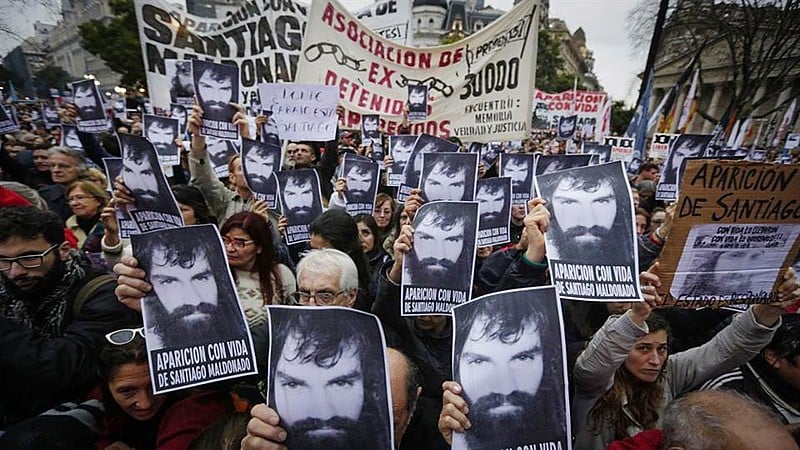Ativistas argentinos exigem que Maldonado apareça vivo