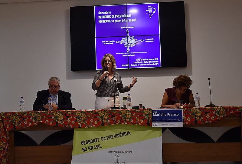 Seminário realizado em Brasília discute a reforma da Previdência, proposta pelo governo Jair Bolsonaro (PSL)