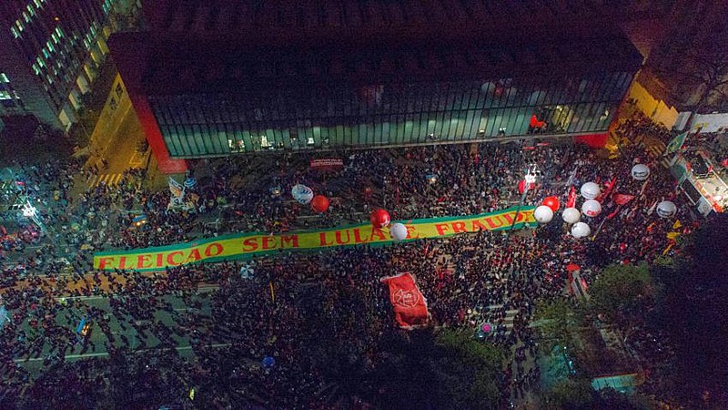 Lula participou de ato na Avenida Paulista, em 20 de junho, em defesa da democracia e em apoio ao ex-presidente