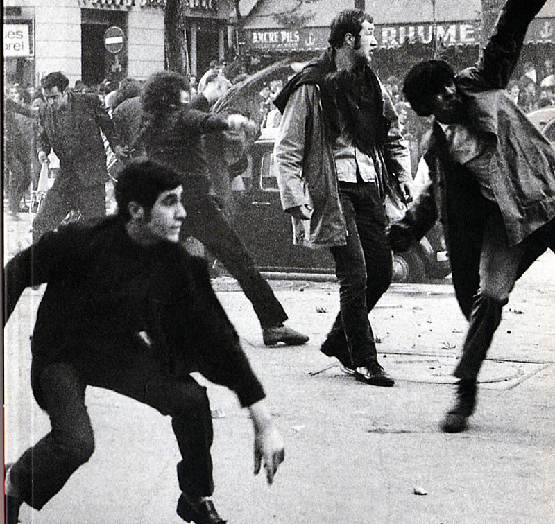 Protesto em maio 68 - Paris