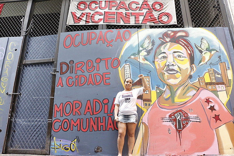 "Eu conheci meus direitos e vim em luta pela minha moradia e dignidade", diz moradora Catiana Silva