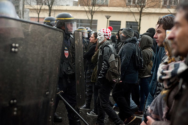 Manifestação em Paris contra a reforma trabalhista