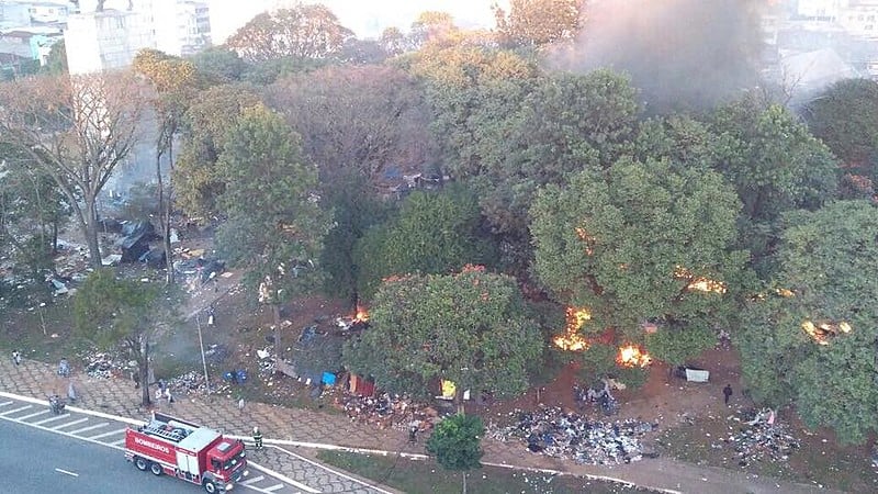 Ação da Polícia Militar (PM) na Praça Princesa Isabel, zona central de São Paulo (SP), marcou nova estratégia do governo para a Cracolândia