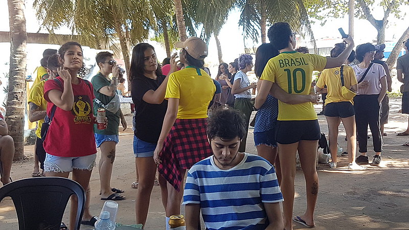 Natalenses acompanham os jogos da Seleção na capital potiguar