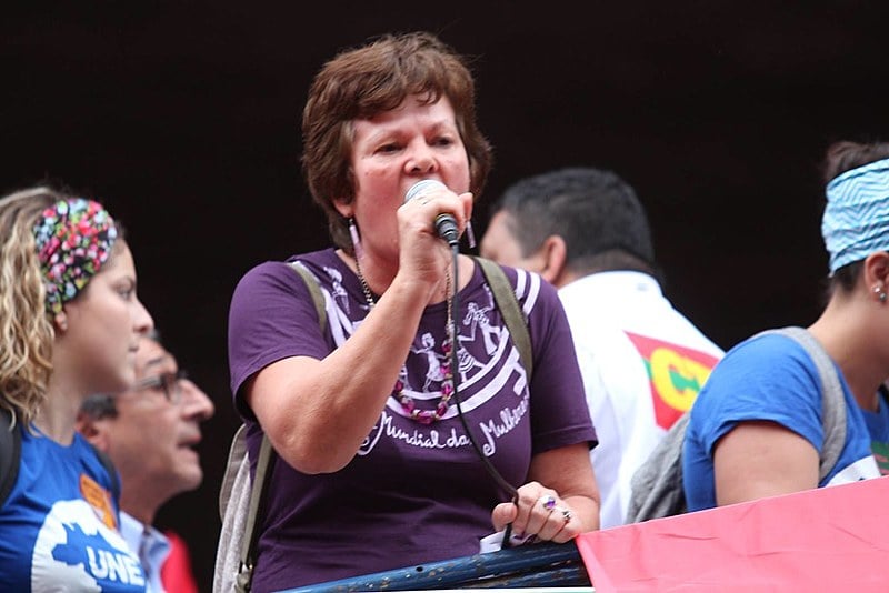 Sônia Coelho, militante da Marcha Mundial de Mulheres e da organização feminista Sempre Viva