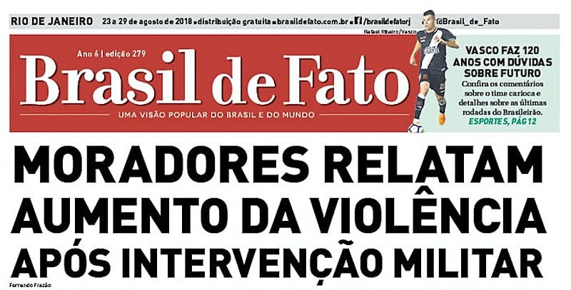 Nosso tabloide é distribuído nas estações de trens e metrô na Central do Brasil, Pavuna, Coelho Neto e nas barcas em Niterói toda quinta