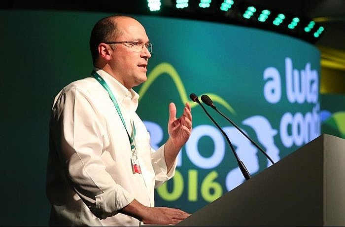 Davos 2020: Valter Sanchez, secretário-geral da IndustriALL Global Union, participa do Fórum Econômico Mundial na Suíça
