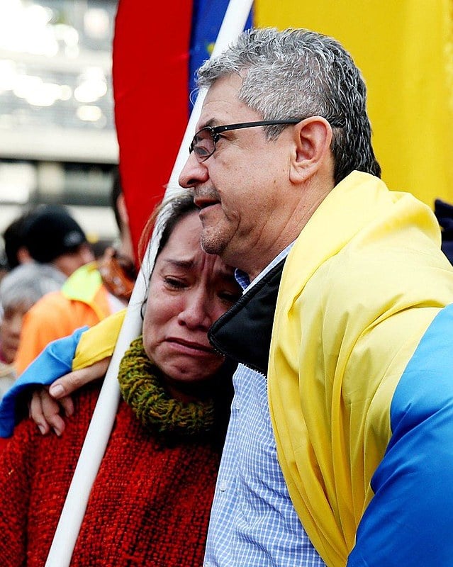 Lágrimas e tristeza - A paz ainda está longe