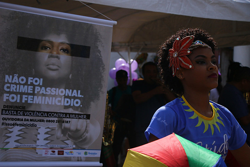 Ação Basta de Violência Contra a Mulher em Olinda, Pernambuco