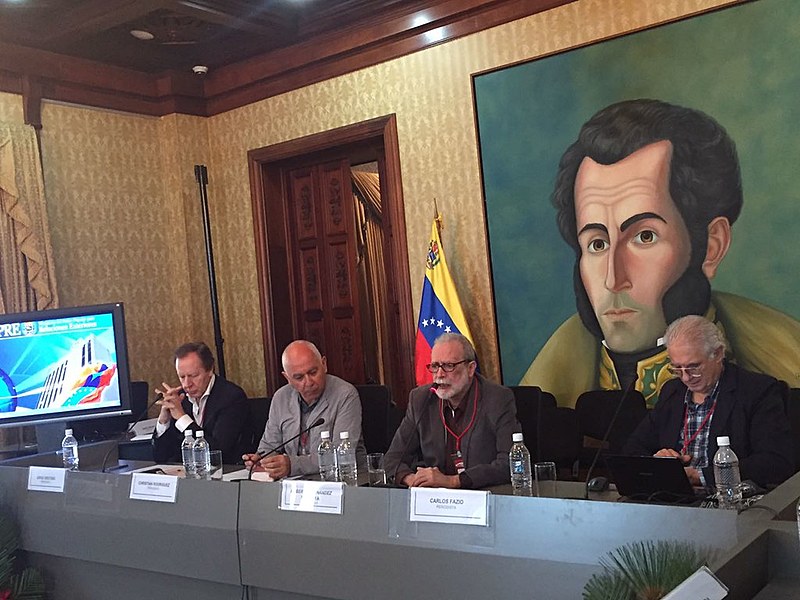 Da esquerda para a direita, os jornalistas Jorge Gestoso, Christian Rodriguez, Roberto Hernández Montoya e Carlos Fazio