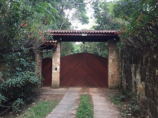 Fachada do sítio atribuído pelo Ministério Público ao ex-presidente