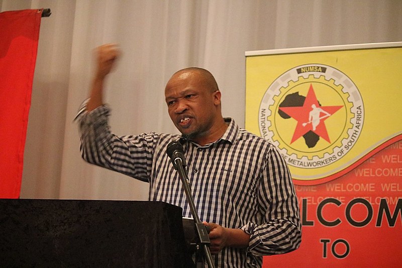 Irvin Jim, secretário-geral do maior sindicato da África do Sul, o Numsa
