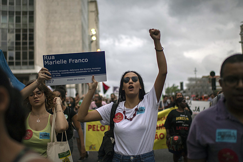 Manifestação contra os cortes da educação, em 13 de agosto, no centro do Rio