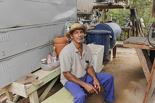 Farmer Lúcio da Silva Pimenta, one of the displaced by Anglo American