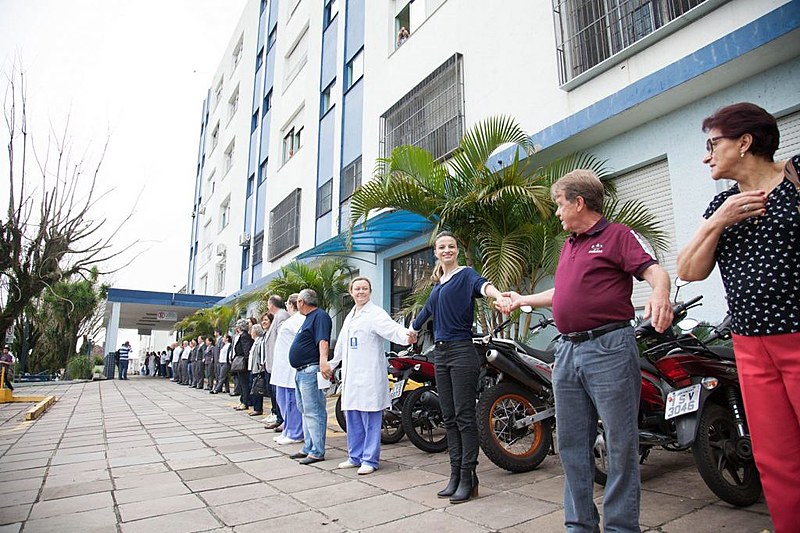 Abraço ao Hospital Montenegro 100% SUS no Dia Nacional da Doação de Órgãos do ano passado assinalou o engajamento da população