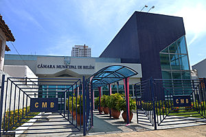 Fachada da Câmara Municipal de Belém