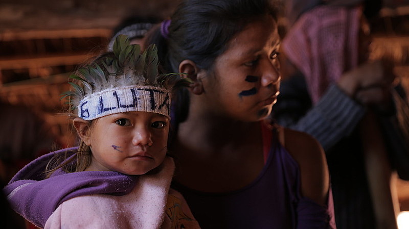 Indígenas guarani kaiowá realizam ato contra o marco temporal em Yvy Katu