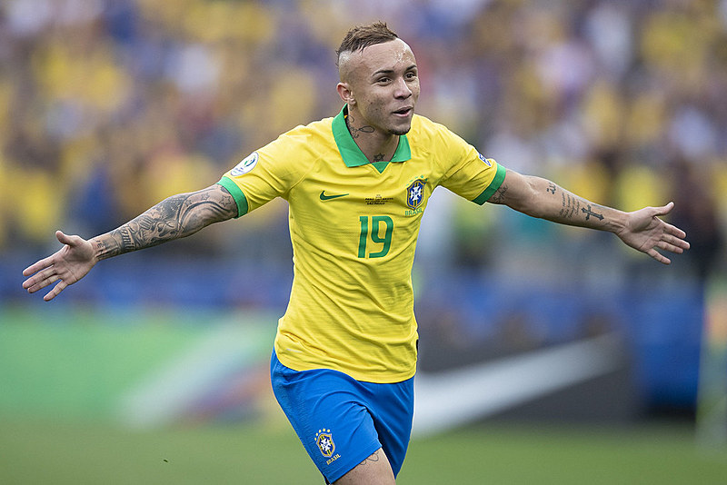 Everton tem boa atuação pela seleção brasileira durante a Copa América