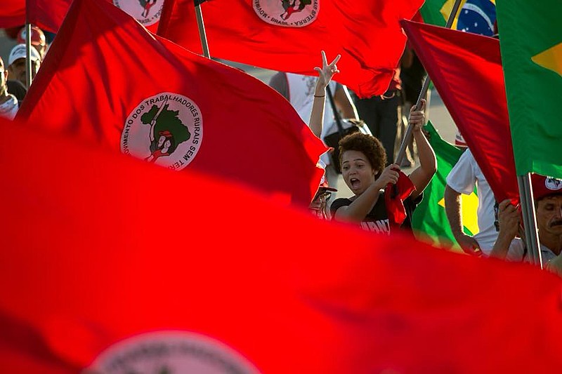 Jovens Sem Terra e do Levante Popular da Juventude acompanham a marcha