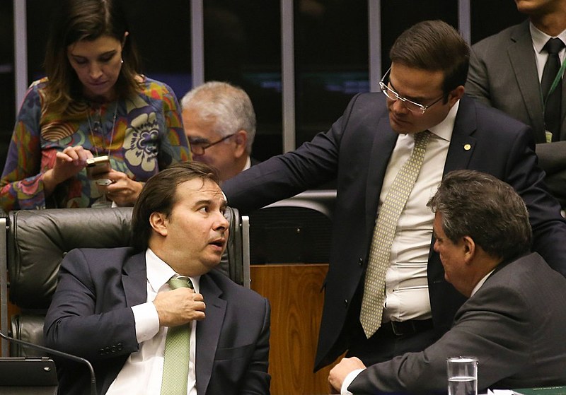 Presidente da Câmara, Rodrigo Maia, durante sessão para votar a Proposta de Emenda à Constituição (PEC 77/03) da Reforma Política - 23/08/17