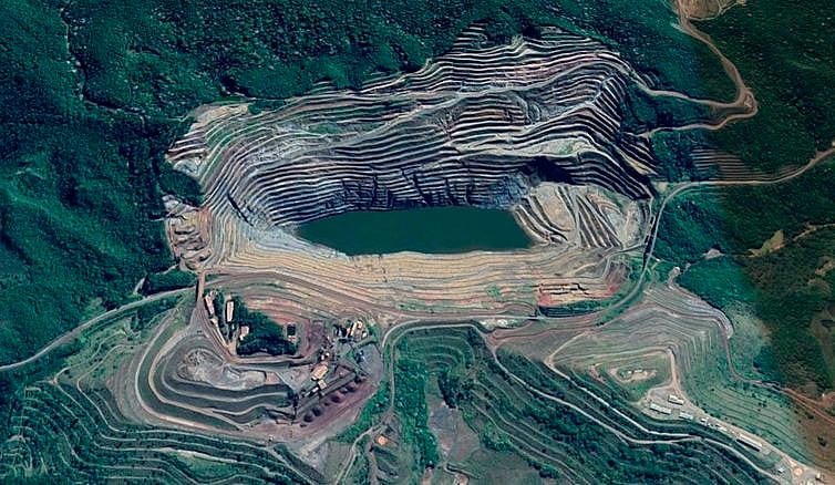 Barragem Sul Superior da mina de Gongo Soco possui 85 metros de altura e 5 milhões de m³ de rejeitos
